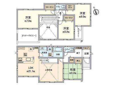 New 4LDK House for Sale in Kashii-dai, Fukuoka City — Floorplan, Higashi, Fukuoka