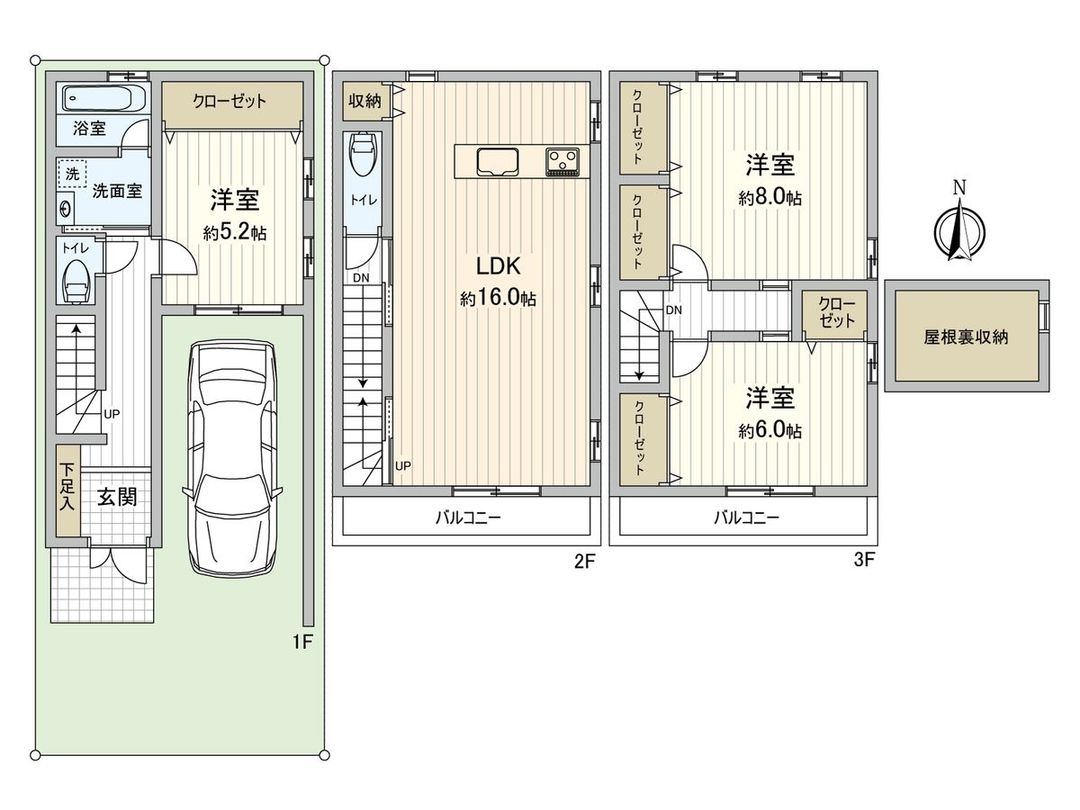 3LDK Detached House for Sale in Ikuno Ward, Osaka - Thumbnail 3