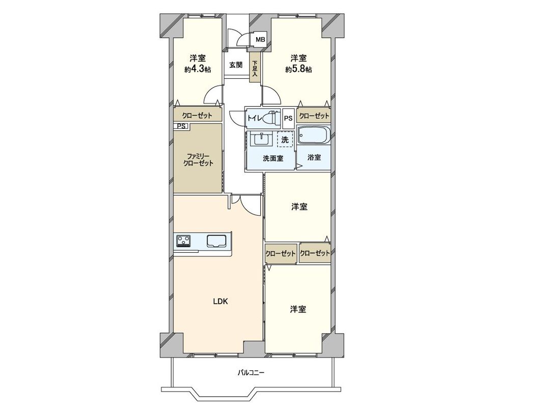 4LDK Apartment in Bell Park City, Miyakojima, Osaka | 2026 Renovation - Thumbnail 3