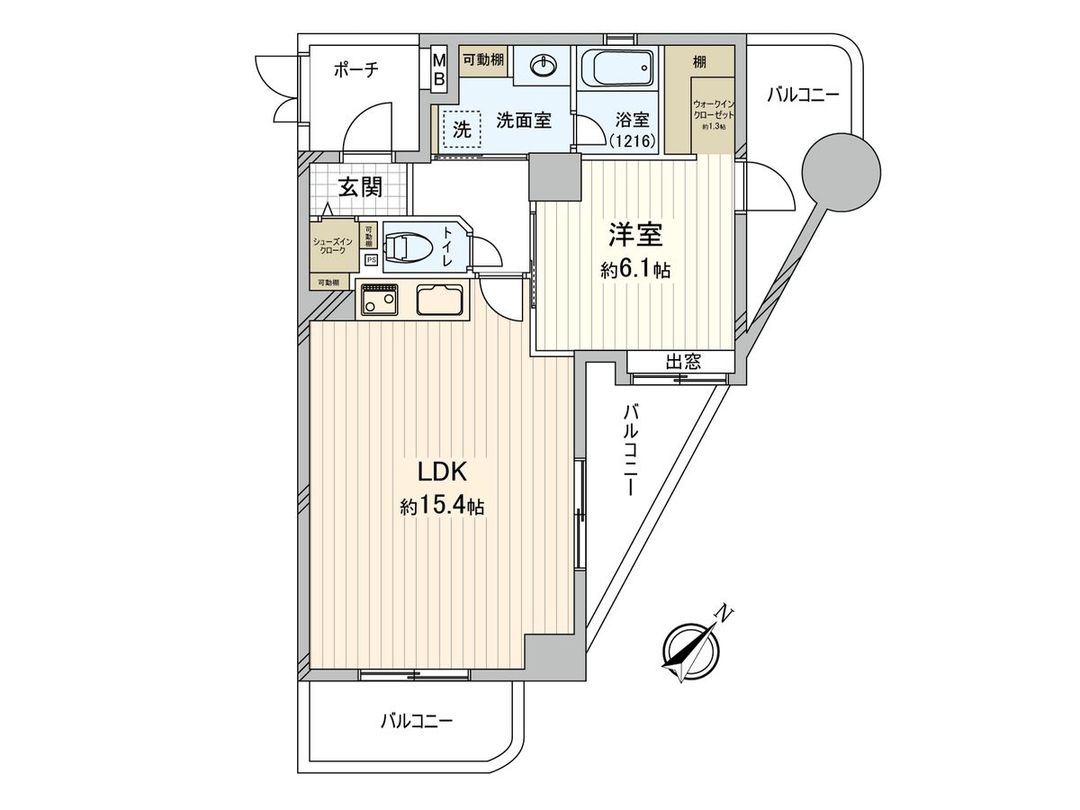 1LDK Renovated Apartment in Ishikawacho, Yokohama - Thumbnail 3