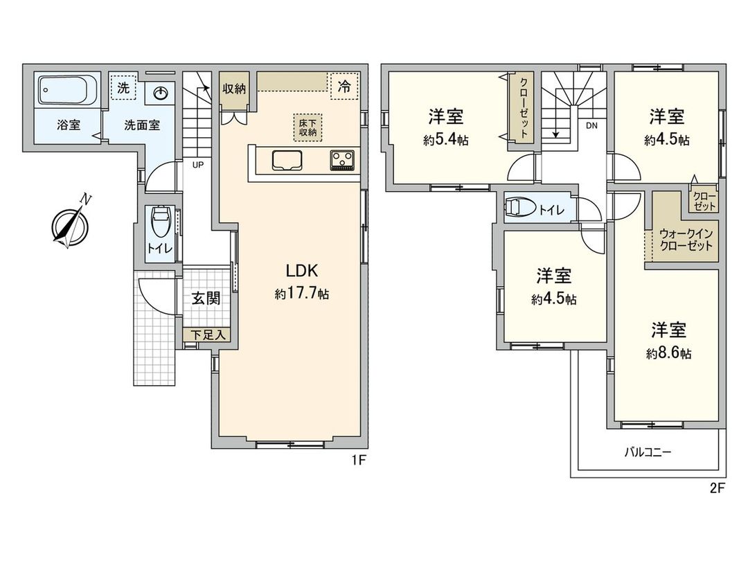 New 4LDK House in Nagoya Meito Heiwagaoka | ZEH Standard - Thumbnail 3