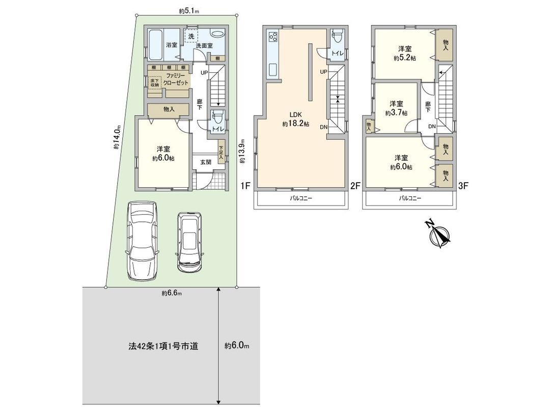 New 4LDK House in Warabi, Saitama - Completion 2026 - Thumbnail 3