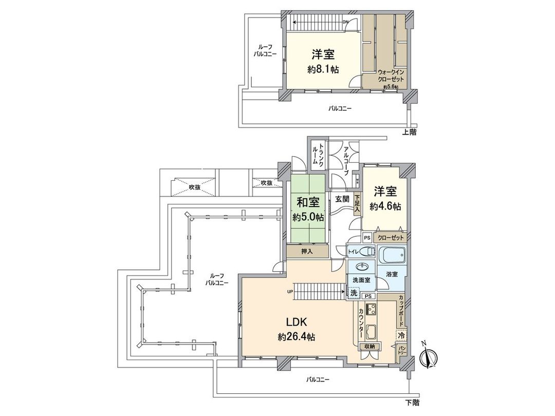 3LDK Apartment for Sale in Chuo Ward, Fukuoka City - Thumbnail 3