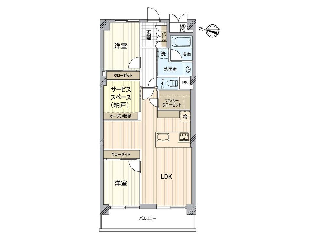 Renovated 2SLDK Apartment in Koto, Tokyo - Co-op Nomura Kameido - Thumbnail 3
