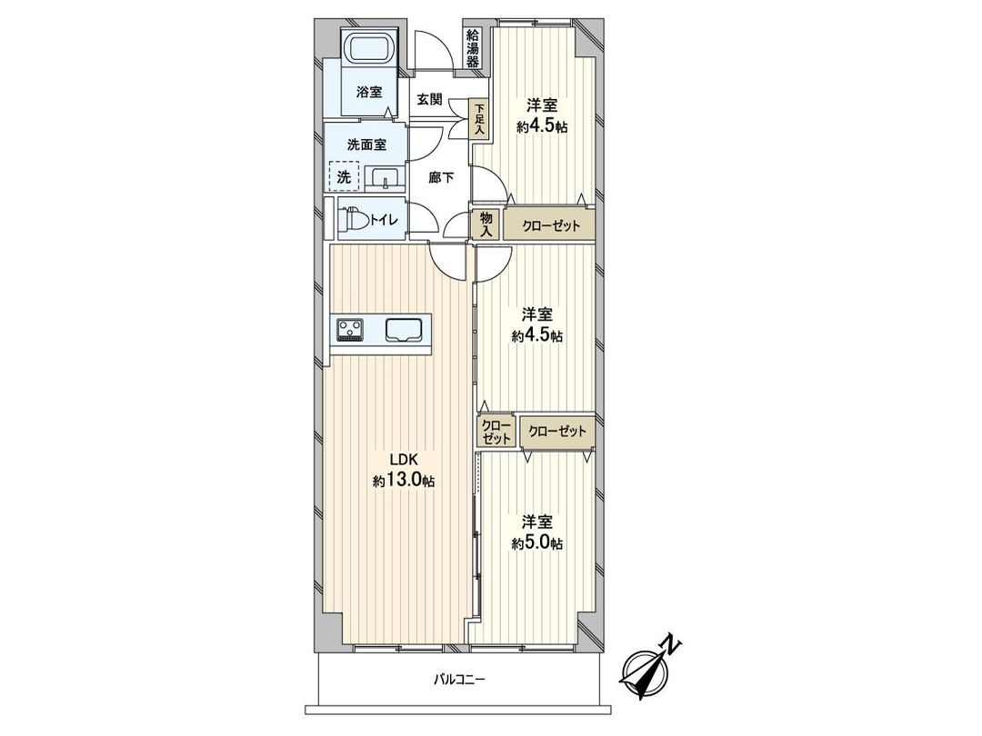 3LDK Apartment in Konan-ku, Yokohama – 65.9 sqm - Thumbnail 3