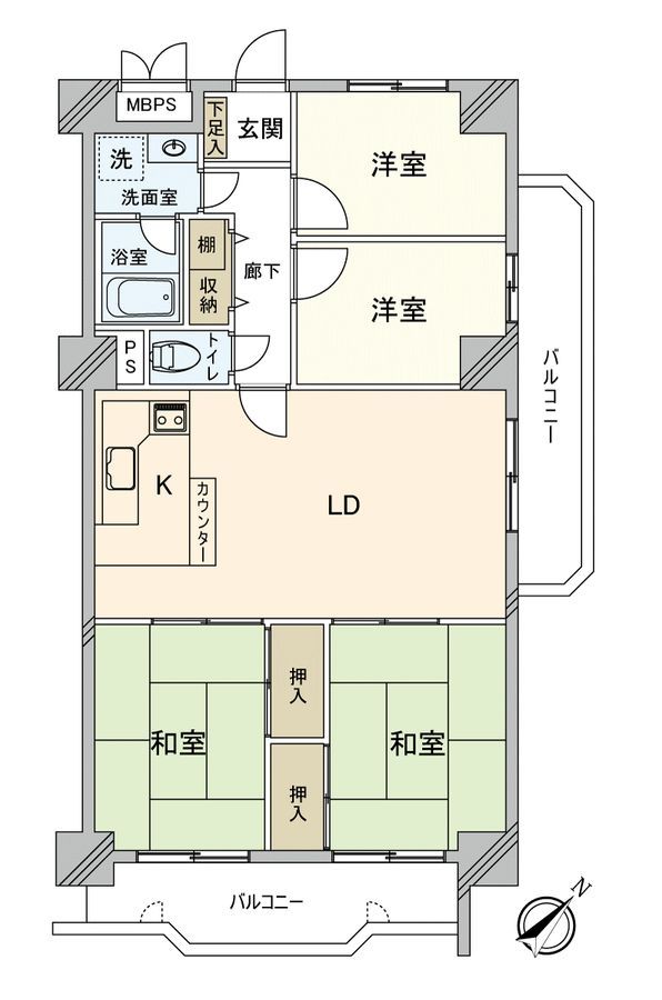 4LDK Apartment for Sale in Koihonmachi, Hiroshima City - Thumbnail 3