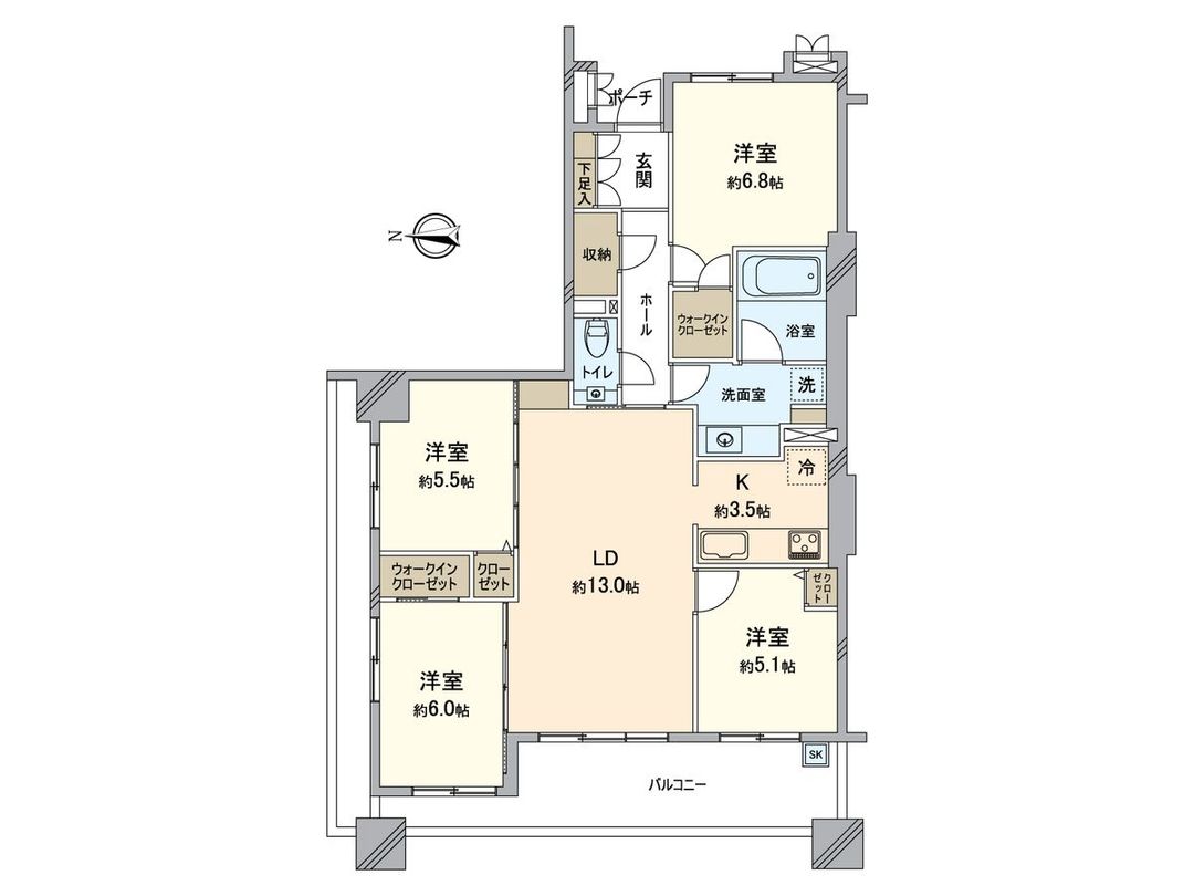 4LDK High-Rise Apartment in The Tower & Parks Den-en Toshi Mizonokuchi - Thumbnail 3