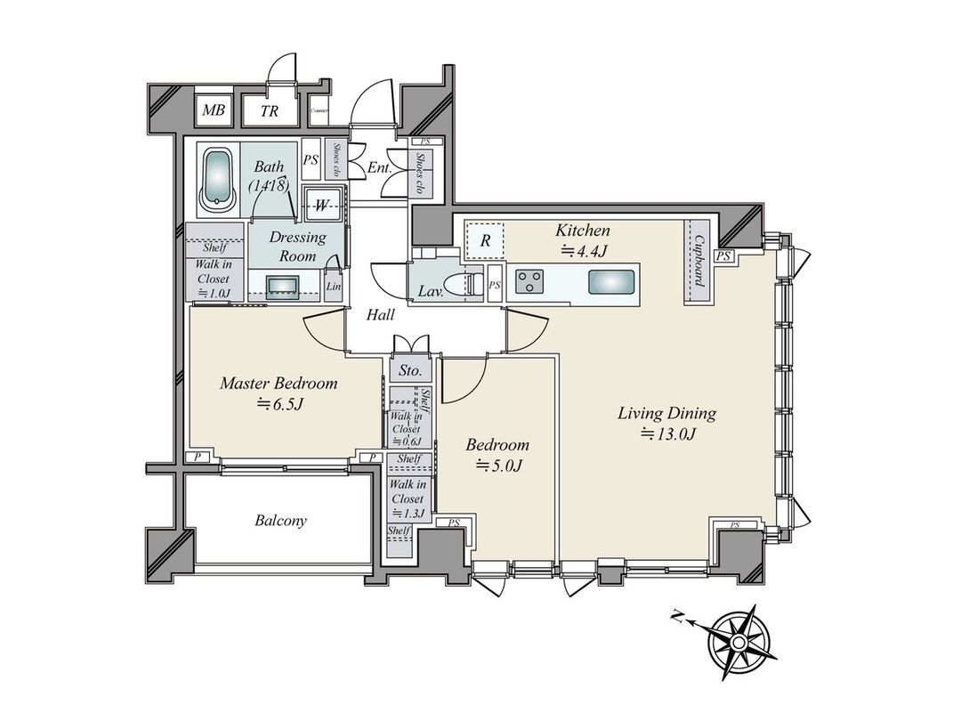 Gran Livio Ebisu 2LDK Apartment in Meguro, Tokyo - Thumbnail 3