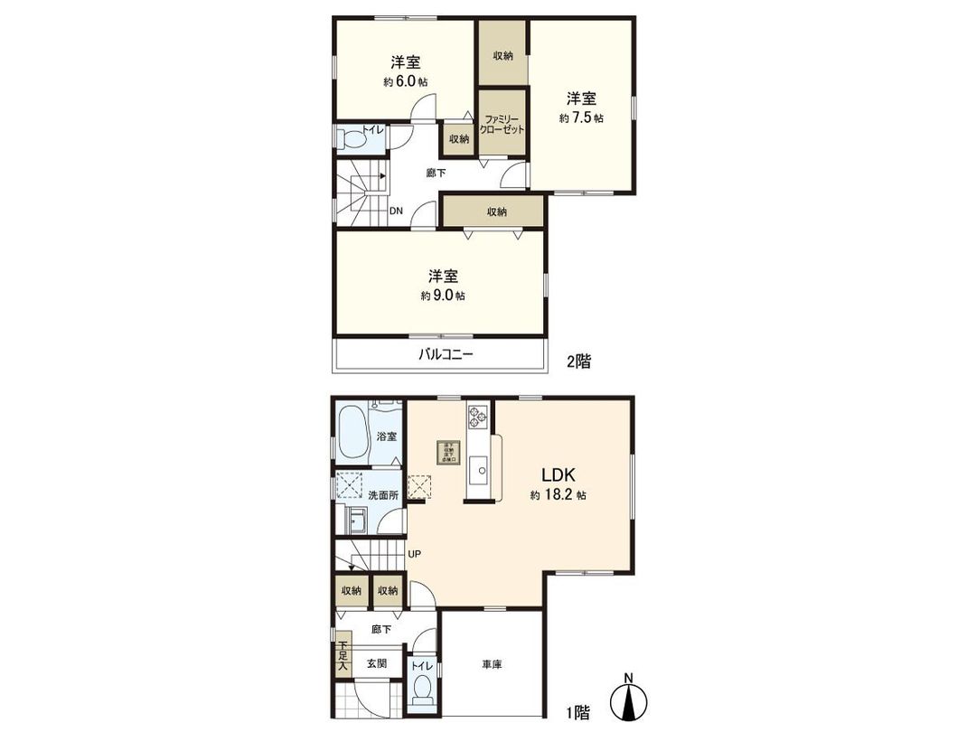 New Build 3LDK House in Tagajo City, Miyagi - Thumbnail 3