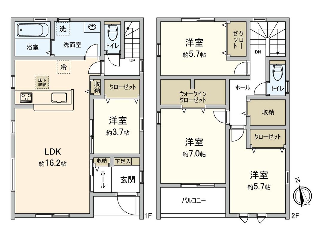 New 4LDK House in Iwakura, Aichi - Walk to Oyamadera Station - Thumbnail 3