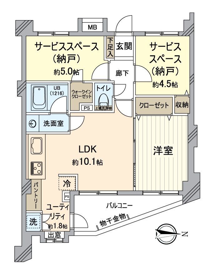 1LDK+2S Apartment in Edogawa, Tokyo | Levenheim Nishikoigawa - Thumbnail 3