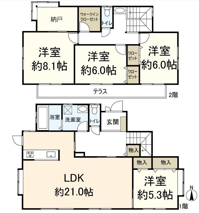 4LDK Detached House for Sale in Minami-Kasugaoka, Ibaraki, Osaka - Thumbnail 3