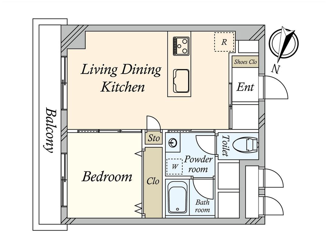 1LDK Apartment for Sale in Hatagaya, Shibuya - Thumbnail 3
