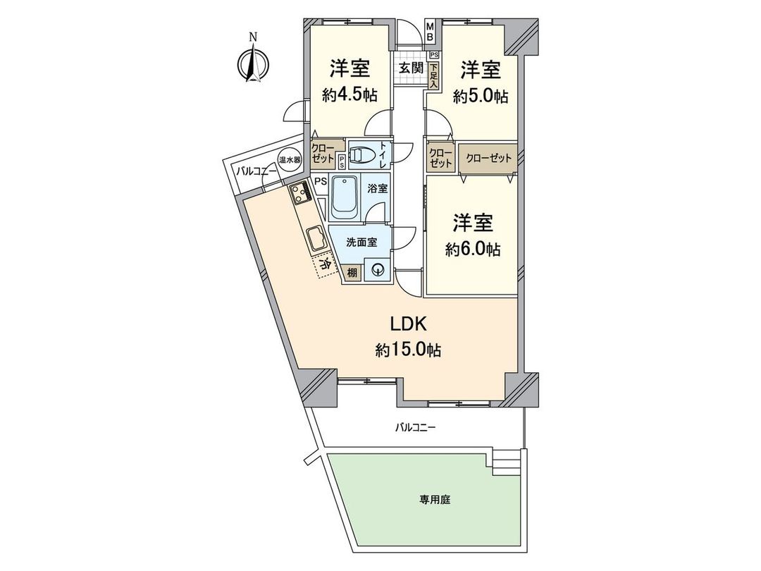 3LDK 66.67sqm Apartment for Sale in Higashi Ward, Fukuoka - Thumbnail 3