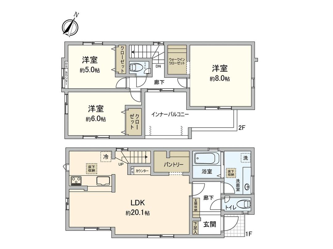 New 3LDK Detached House in Yokohama, Fukuoka - 2025 Build - Thumbnail 2