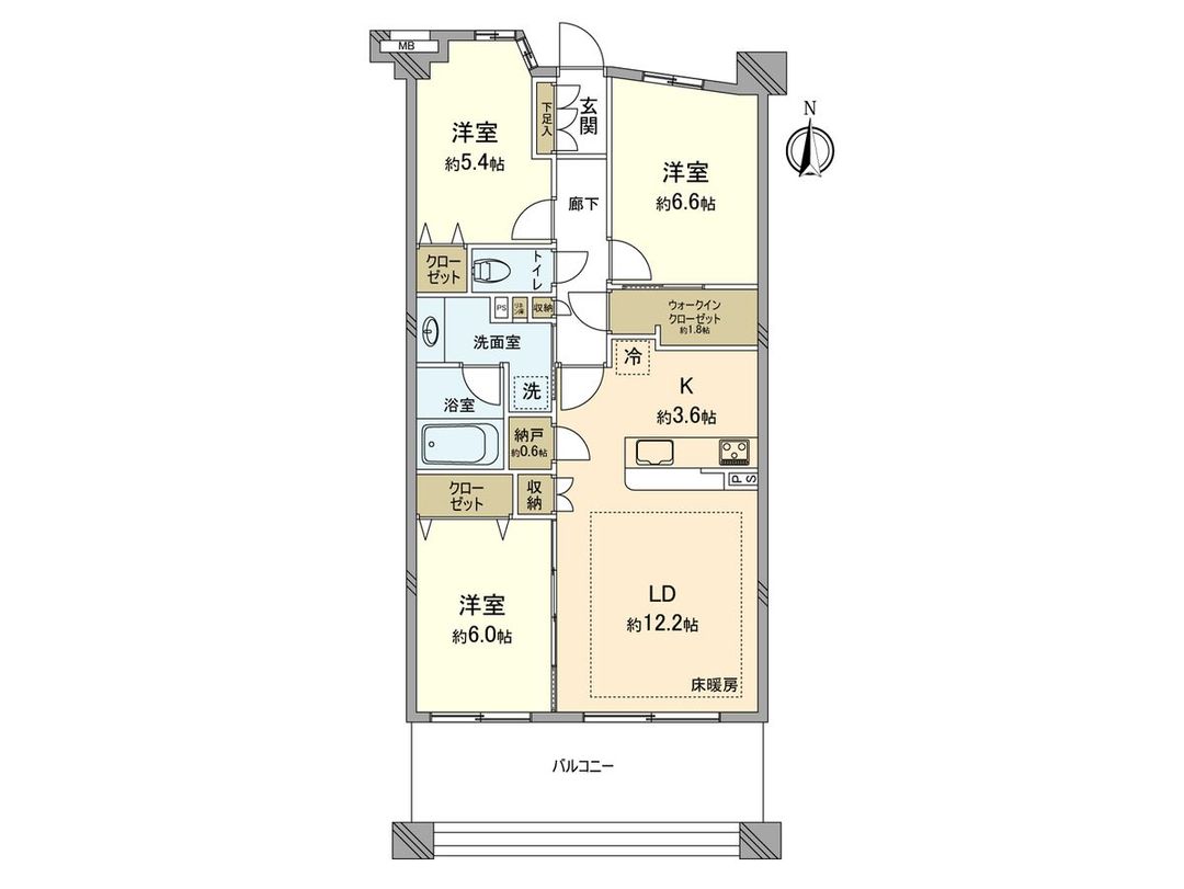 Renovated 3LDK Apartment for Sale in Kawasaki Suenaga - Thumbnail 3