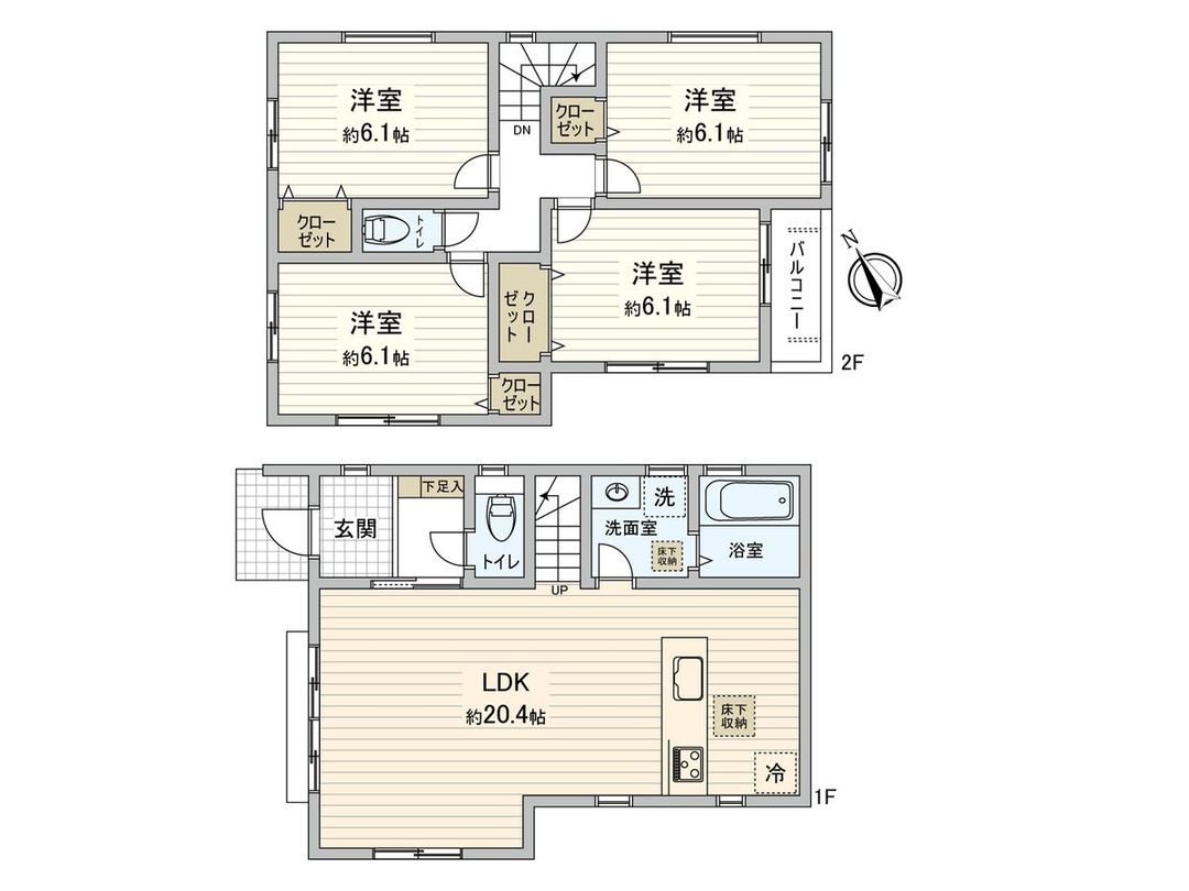 New 4LDK House for Sale in Ichikawa, Chiba – 99.36m² - Thumbnail 3