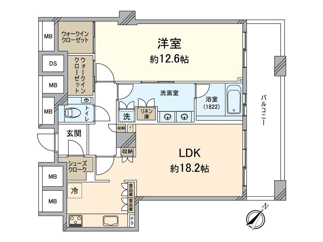 1LDK Apartment in The Tower Osaka, Fukushima-ku | 82.26 sqm - Thumbnail 3