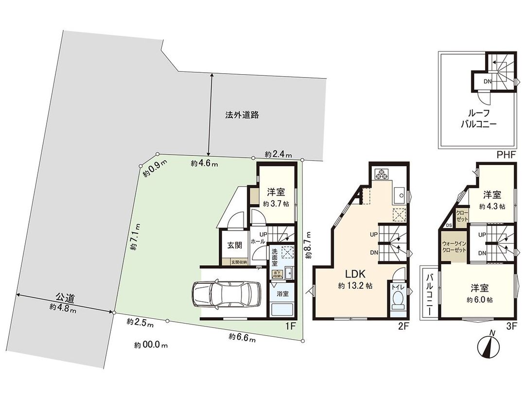 New 3LDK House in Niiza, Saitama - 2026 Build, Roof Terrace - Thumbnail 3