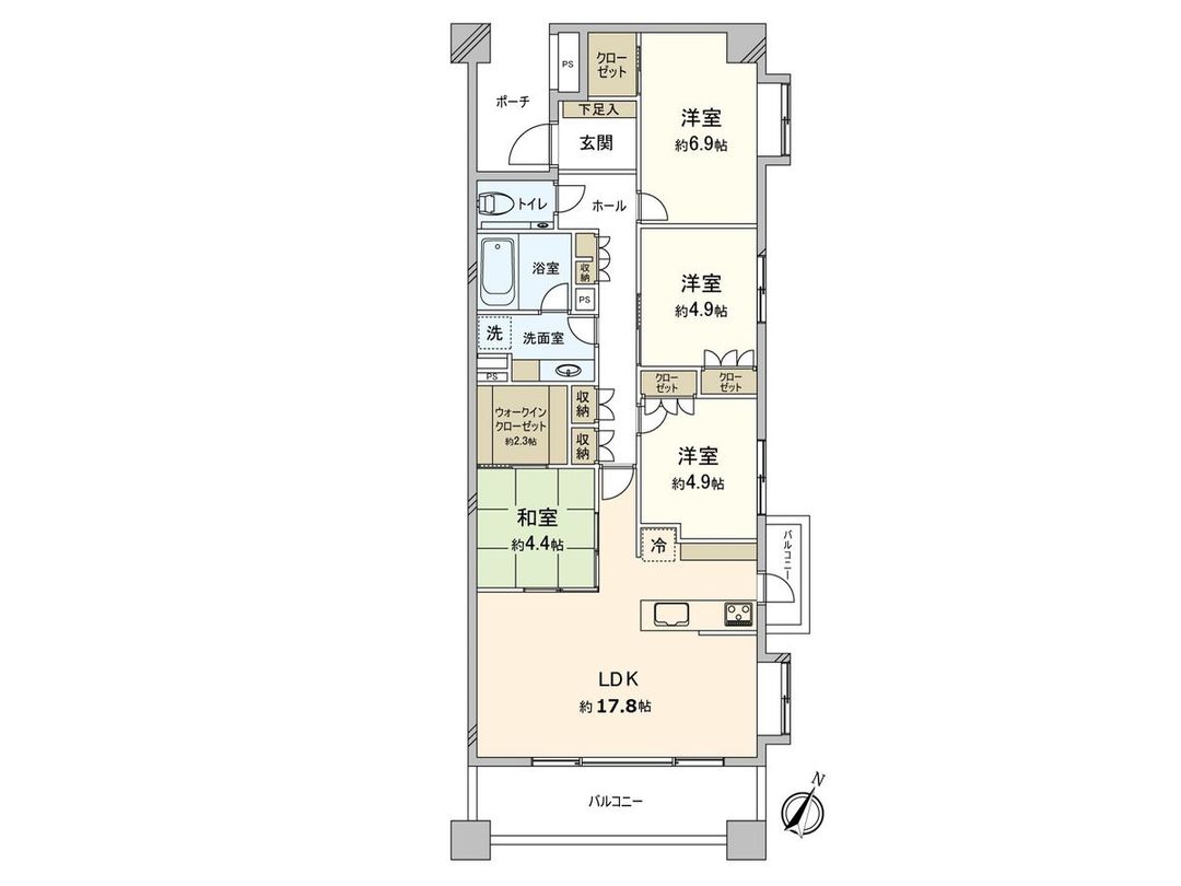 4LDK Apartment for Sale near Tama-Plaza Station, Yokohama - Thumbnail 3