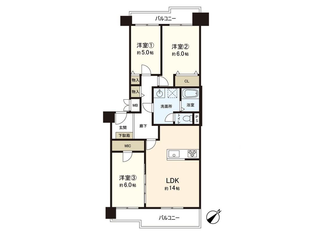 3LDK Apartment for Sale in Suminoe-ku, Osaka - Thumbnail 3