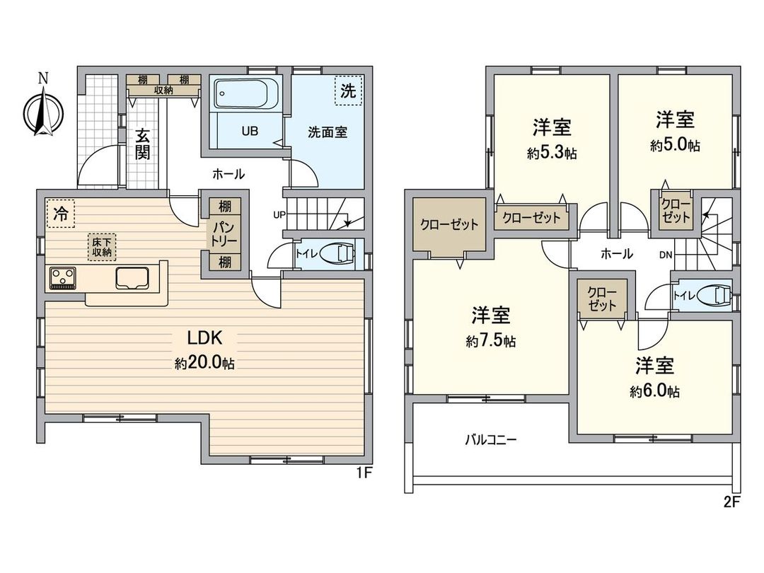 New 4LDK House in Nōkendai, Yokohama - 106.4 sqm - Thumbnail 2