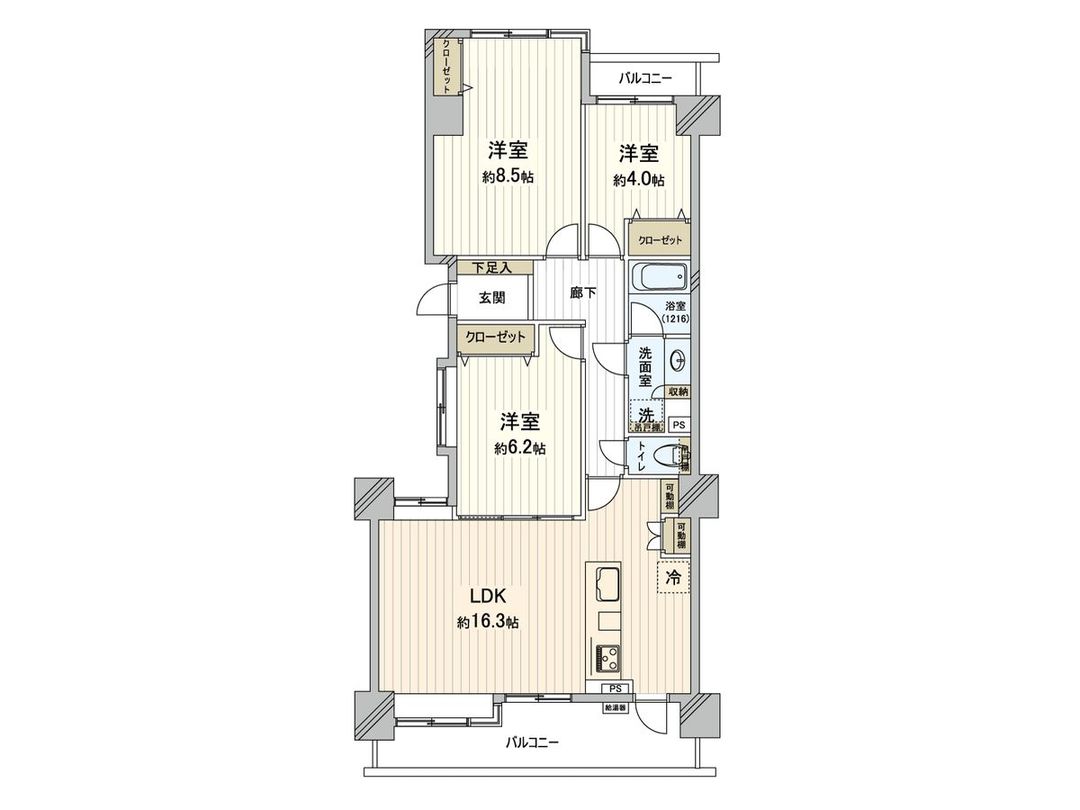 Hiyoshi Royal Mansion 3LDK Apartment for Sale in Yokohama - Thumbnail 3