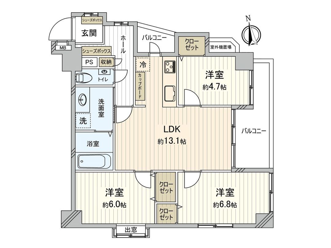 Verve Uehonmachi 3LDK Apartment for Sale in Osaka Tennoji - Thumbnail 3