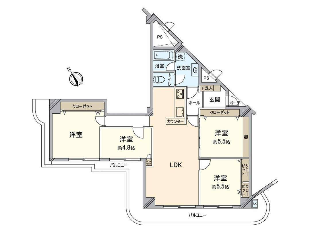 4LDK Apartment for Sale in Higashiyodogawa-ku, Osaka - Thumbnail 2