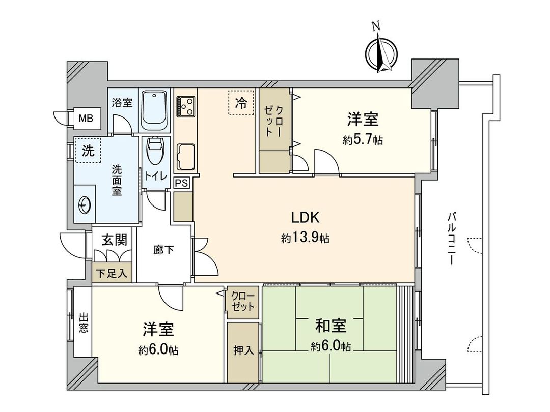 3LDK Apartment for Sale in Chikushino City with Onsen - Thumbnail 3