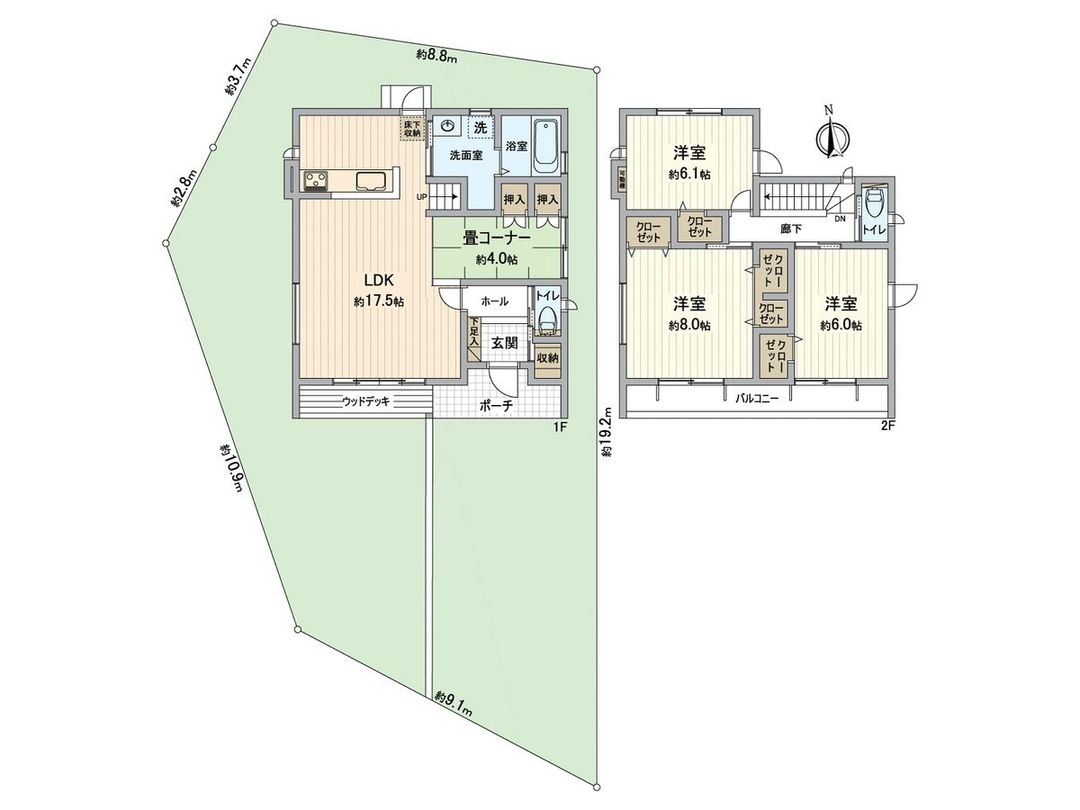 2012 Built 3LDK Detached House in Kōnan, Aichi | 98.95㎡ - Thumbnail 3