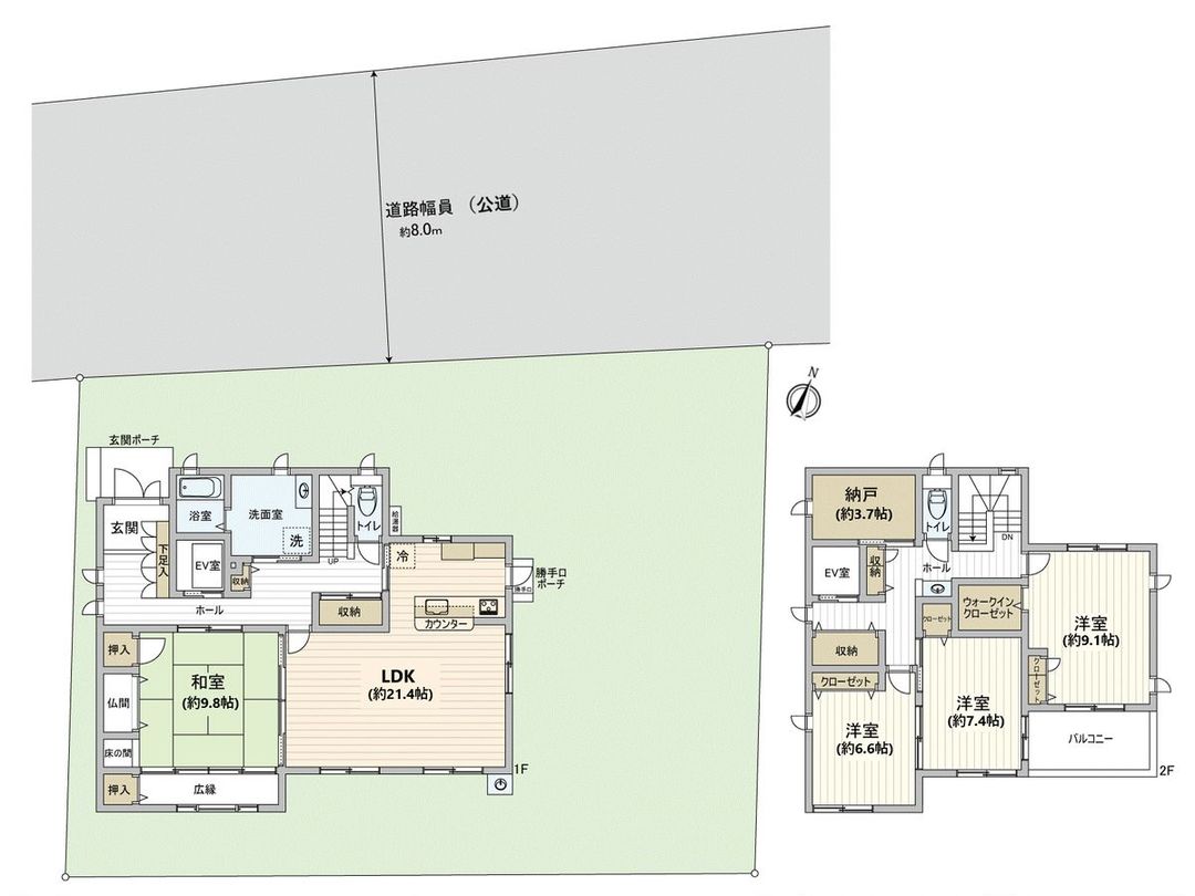 4SLDK Detached House in Danbara Yamazaki, Minami-ku, Hiroshima - Thumbnail 3