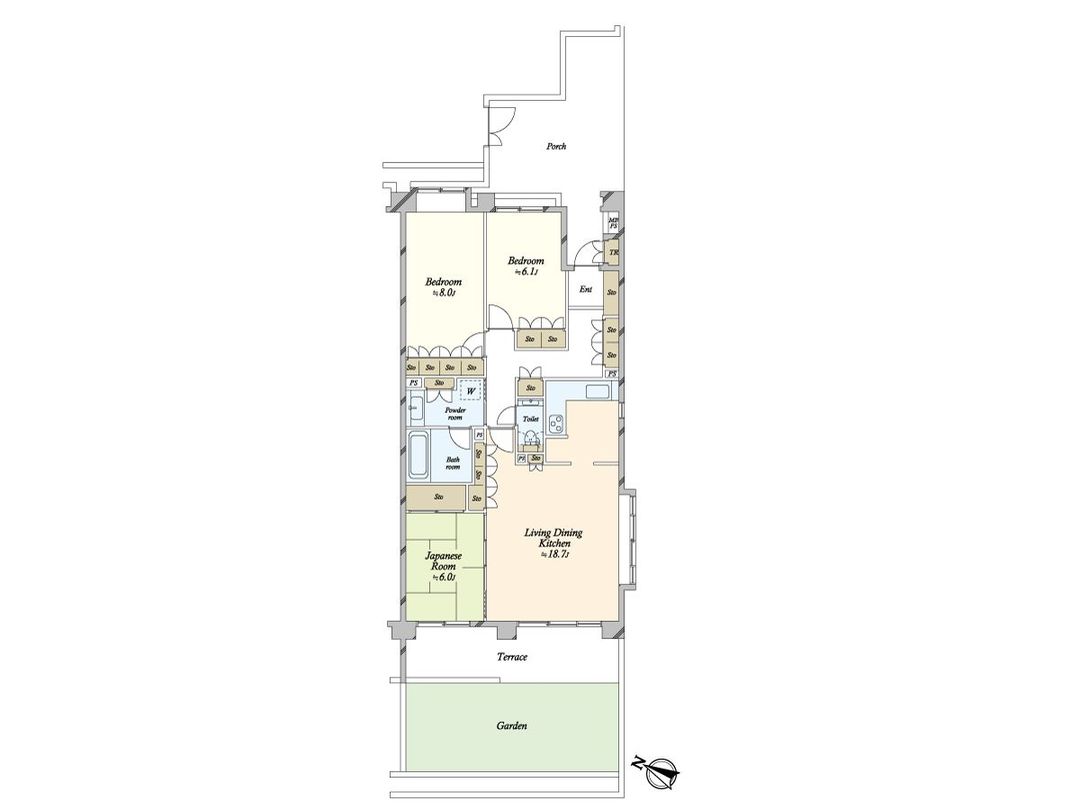 Renovated 3LDK Apartment for Sale in Yokohama Aoba Ward - Thumbnail 3
