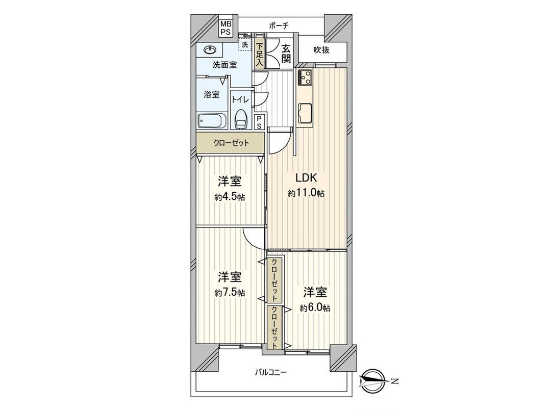 Chateau Sun Park Square 3LDK Apartment for Sale in Osaka - Thumbnail 3