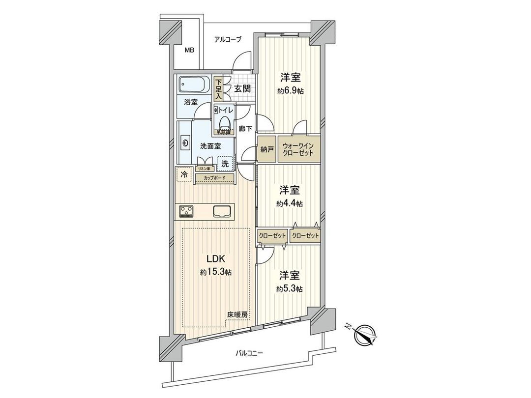 3LDK Apartment for Sale in Minato Mirai, Yokohama - Thumbnail 2