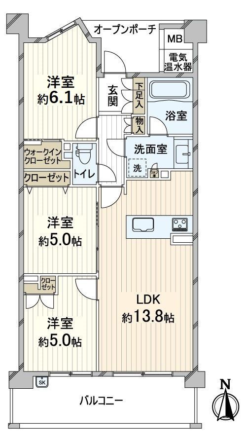 Brillia Takatsuki 3LDK Apartment for Sale in Osaka - Thumbnail 3