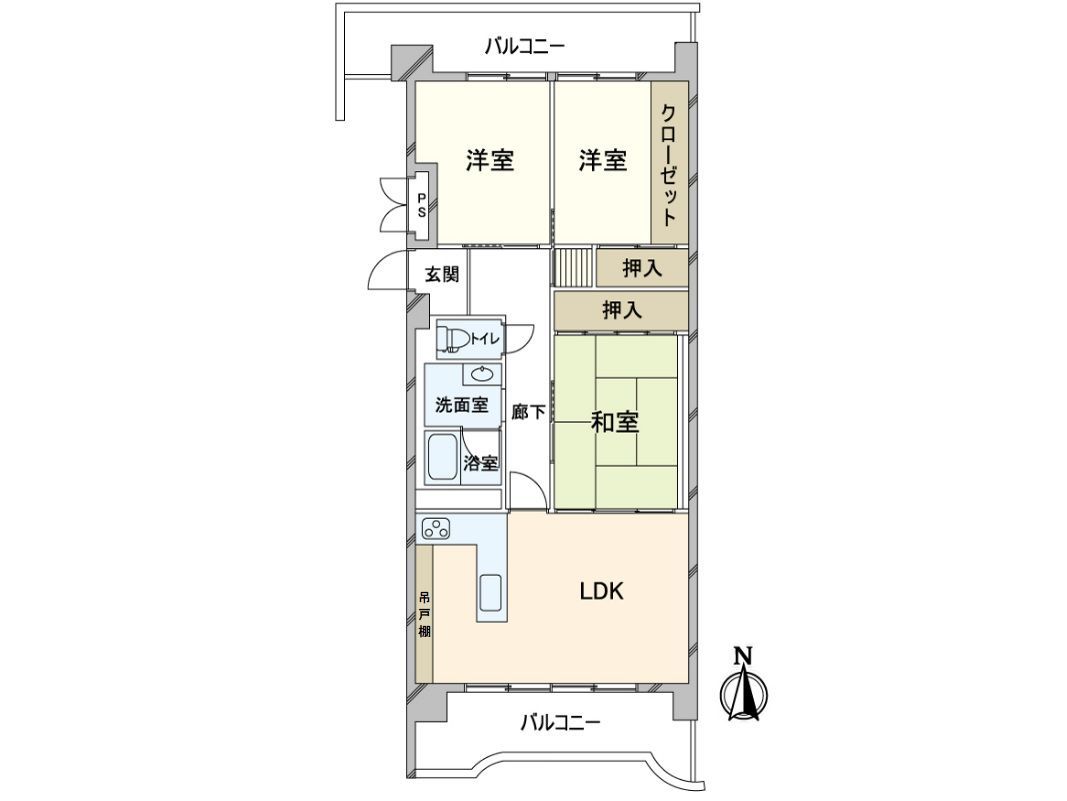 Grand Maison Nagahori 3LDK Apartment for Sale in Osaka - Thumbnail 3