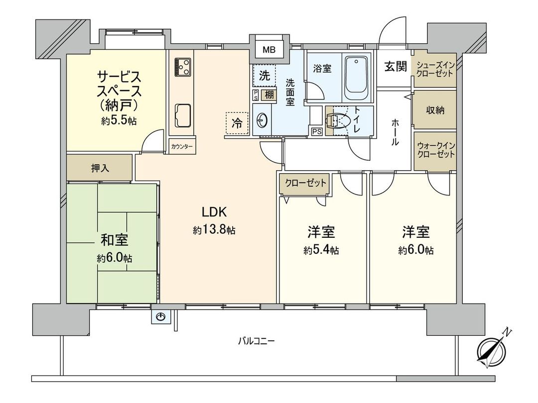 Renovated 3SLDK Apartment for Sale in Hakata Ward, Fukuoka - Thumbnail 3