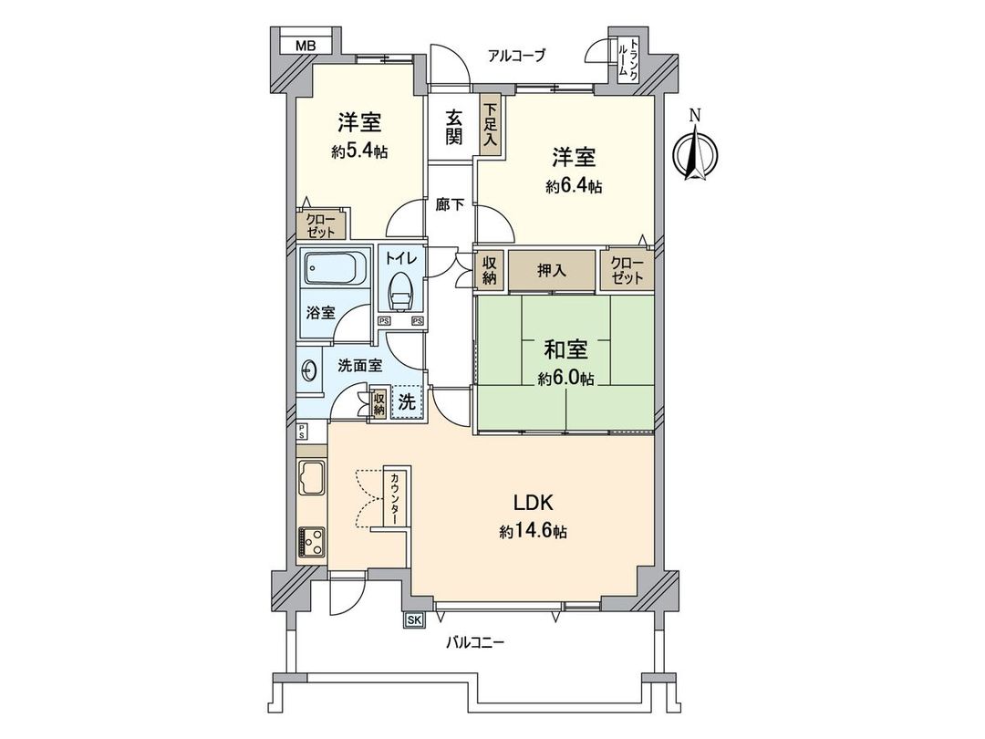 3LDK Apartment for Sale in Yokohama's Kanazawa Ward Near Hakkeijima - Thumbnail 3
