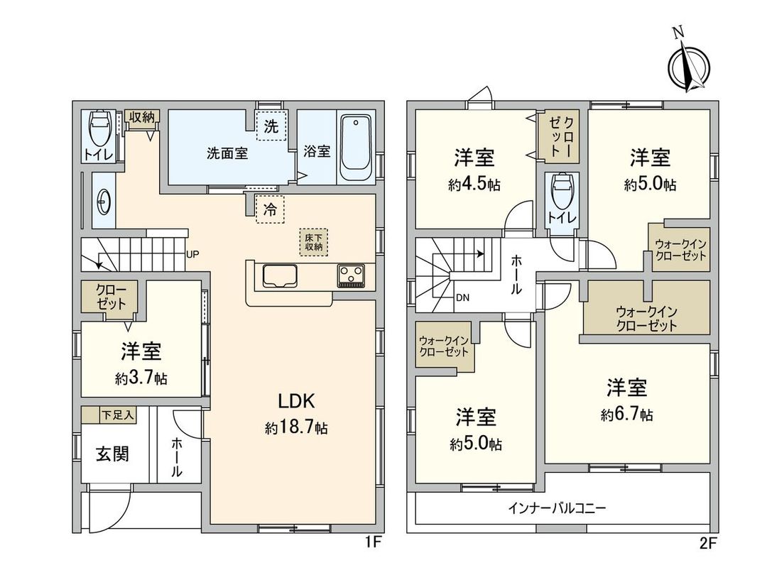 New 5LDK House in Iwakura, Aichi - Near Oyamadera Station - Thumbnail 3