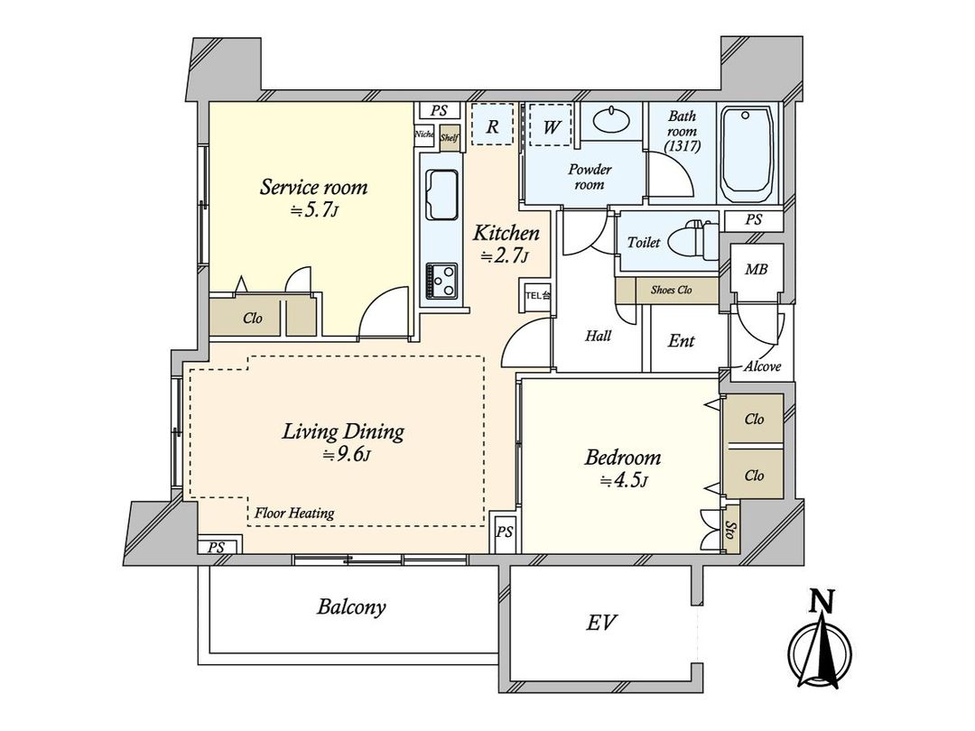 1SLDK Apartment for Sale in Azabu-Juban, Minato, Tokyo - Thumbnail 3