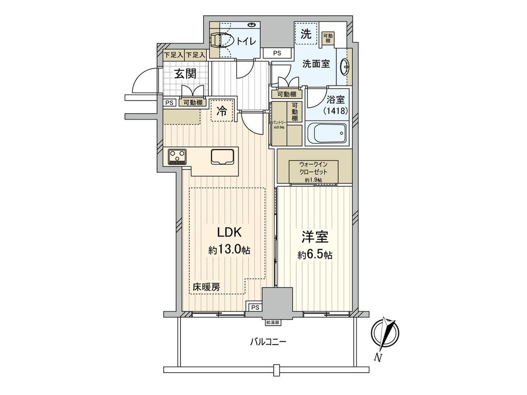 The Lions Ueno no Mori 1LDK Apartment in Bunkyo, Tokyo - Thumbnail 3