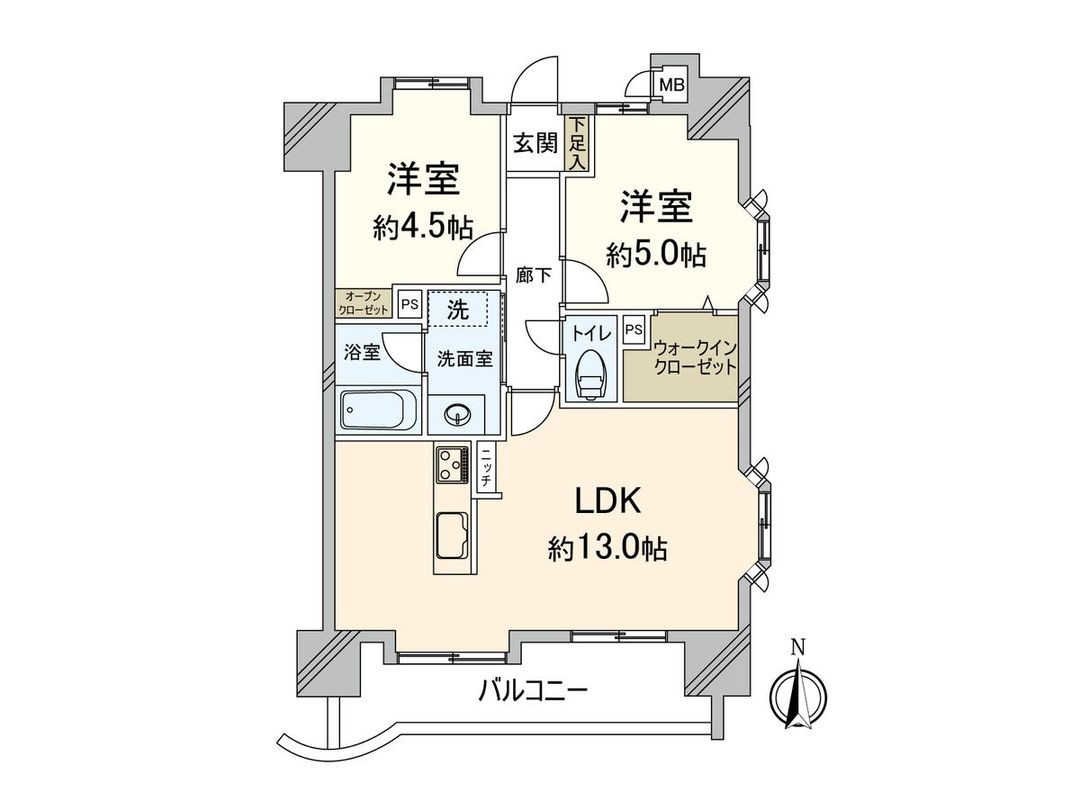 2LDK Apartment in Chuo Ward, Fukuoka City - 52.24 sqm - Thumbnail 3