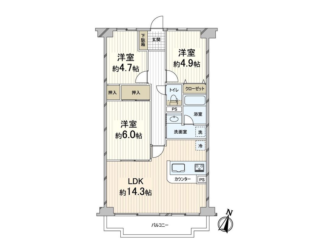 Angelheim Senriyama 3LDK Apartment for Sale in Suita, Osaka - Thumbnail 3