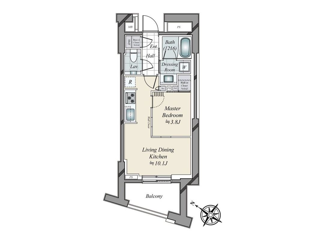 New 1LDK Apartment for Sale in Shibuya, Tokyo - Thumbnail 3
