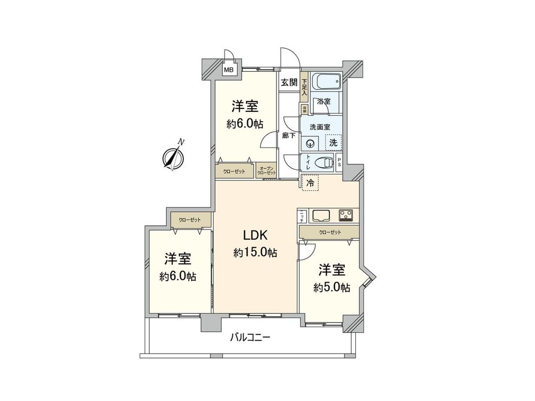 3LDK Apartment for Sale in Susenji, Nishi Ward, Fukuoka City - Thumbnail 3