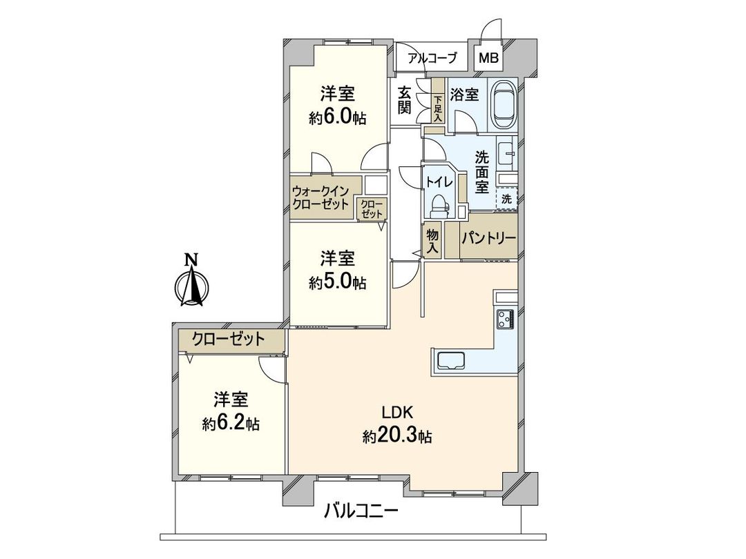 Renovated 3LDK Apartment for Sale in Abeno, Osaka - Thumbnail 3