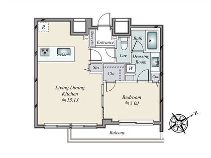 1LDK Apartment for Sale in Shiba Park, Minato-ku, Tokyo - Thumbnail 3