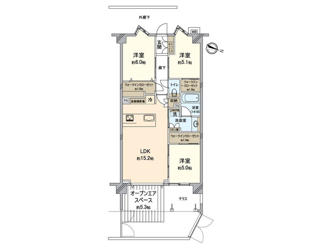 3LDK Apartment in Yokohama's Yamate Area for 84.8 Million Yen - Thumbnail 3