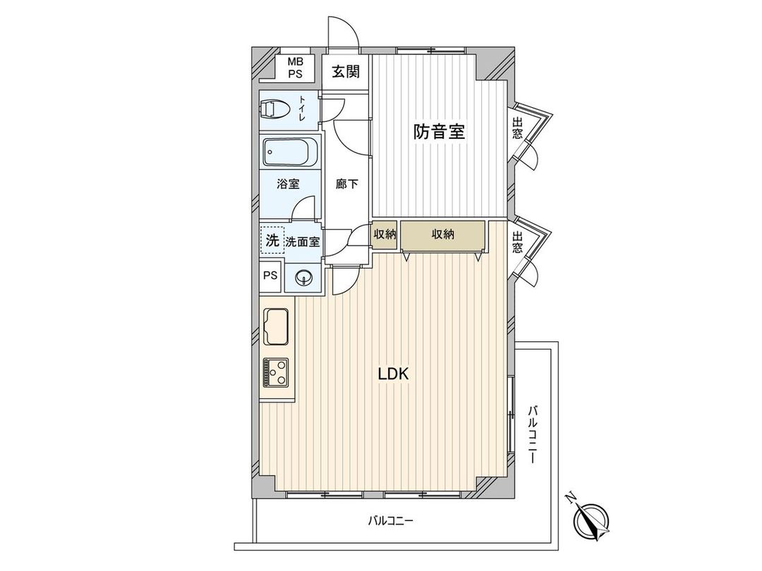Lions Mansion Tateishi No.3 1LDK Apartment for Sale in Katsushika, Tokyo - Thumbnail 3